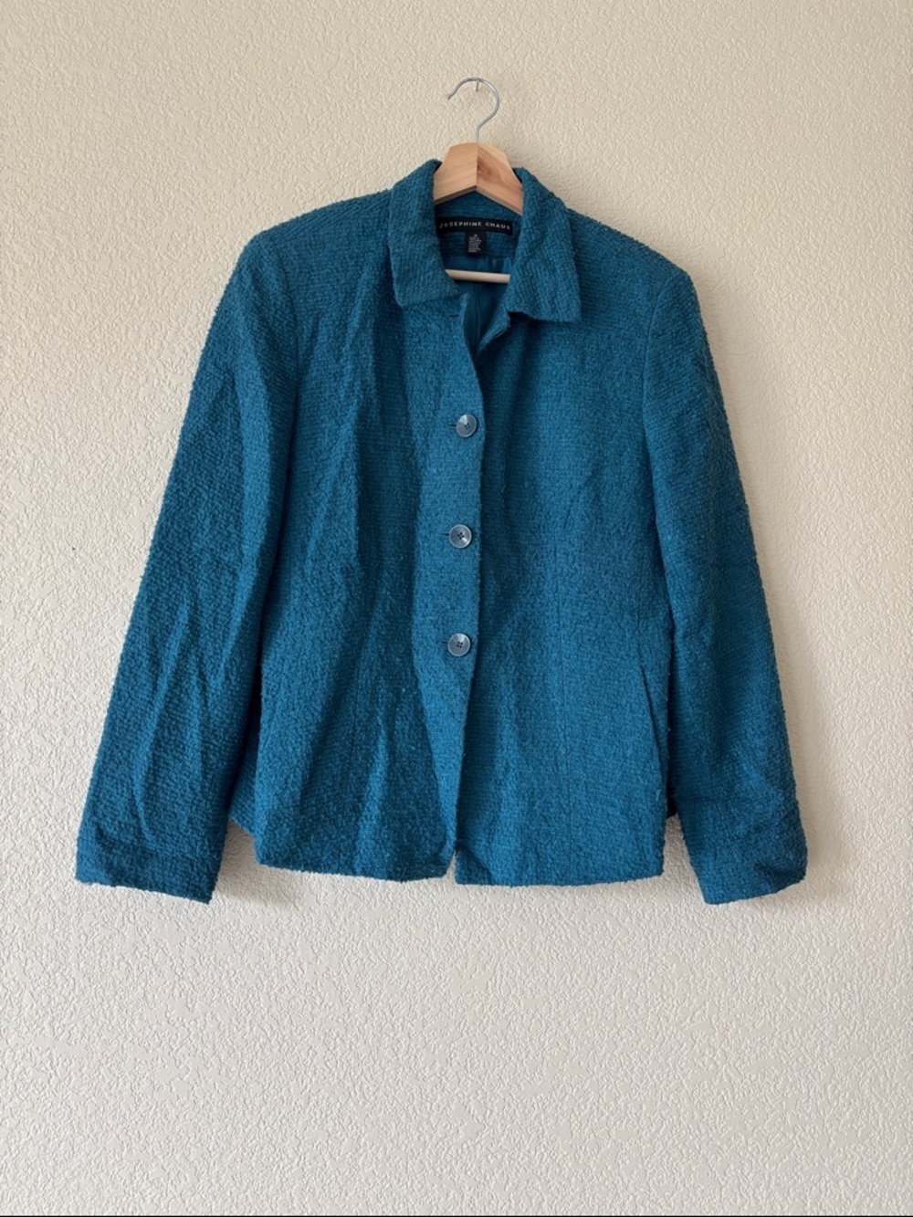 Josephine Chaus Wool Blend Jacket With Boucle Texture